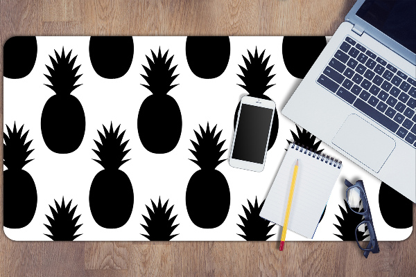 Skrivbordsunderlägg Svarta ananas