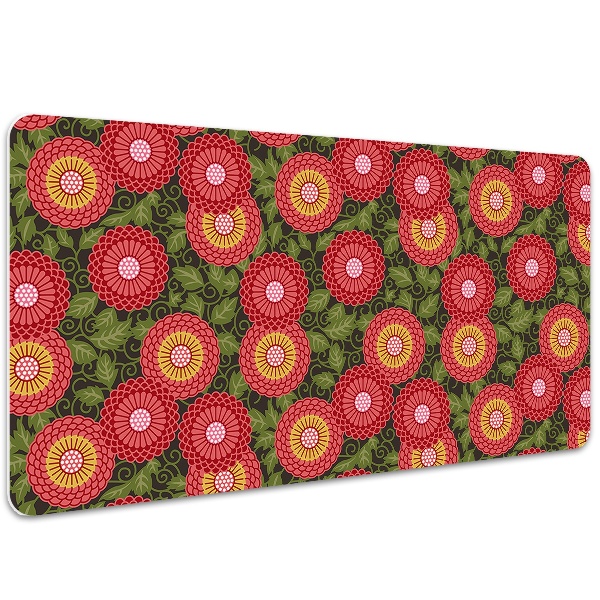 Stort skrivbordsunderlägg Geometriska blommor