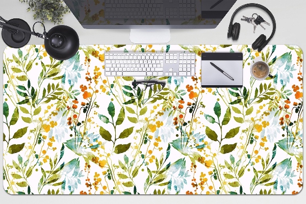 Stort skrivbordsunderlägg Boho blommor