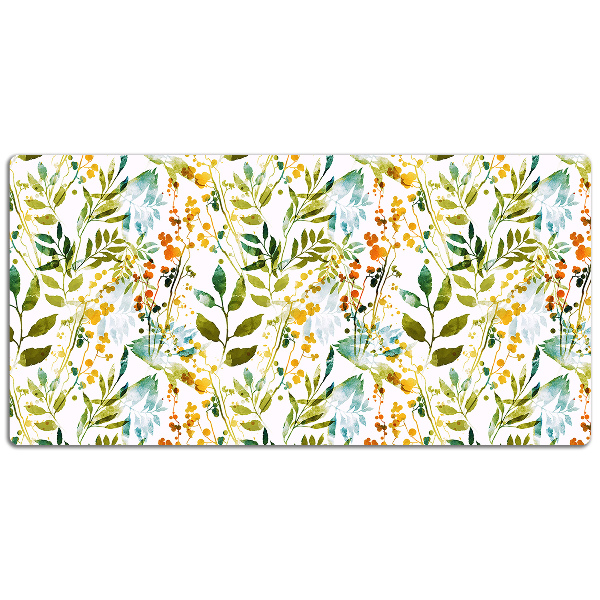 Stort skrivbordsunderlägg Boho blommor