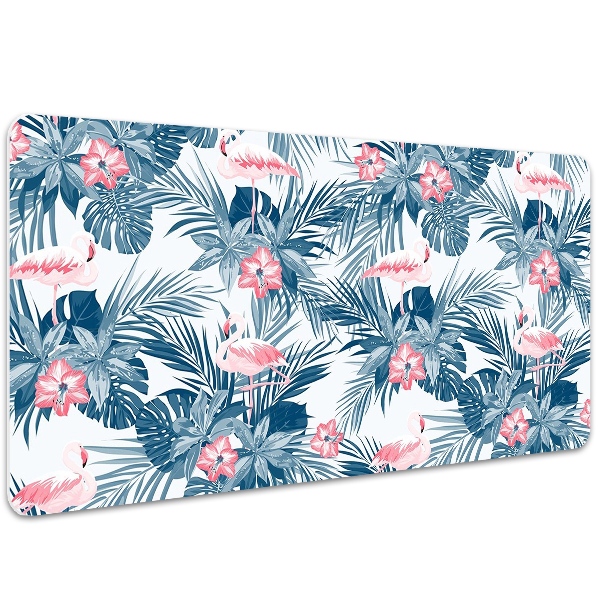 Stort skrivbordsunderlägg Flamingos och fläckar