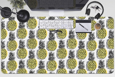 Stort skrivbordsunderlägg Ananasmönster