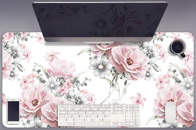 Stort skrivbordsunderlägg Blommor