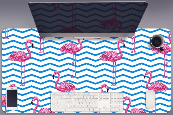 Stort skrivbordsunderlägg Flamingos
