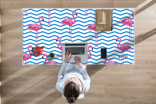 Stort skrivbordsunderlägg Flamingos