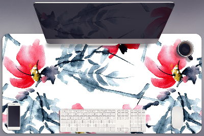 Stort skrivbordsunderlägg Blomma mönster