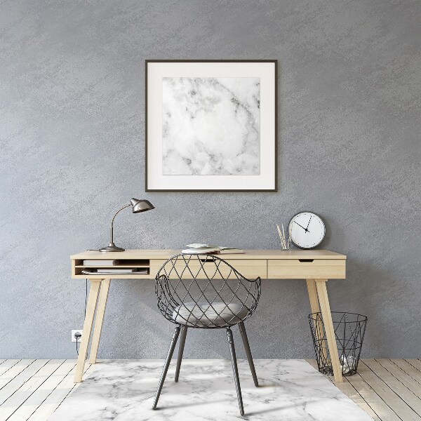Golvskydd kontorsstol Vit marmor
