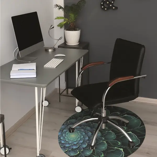 Golvskydd kontorsstol Grönblomma