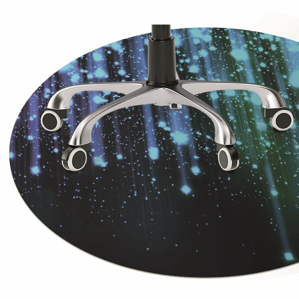 Golvskydd kontorsstol Blå partiklar
