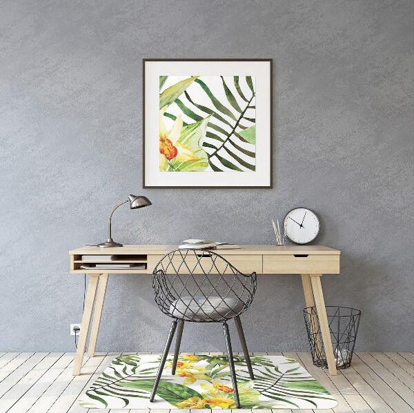 Golvskydd kontorsstol Exotisk blad