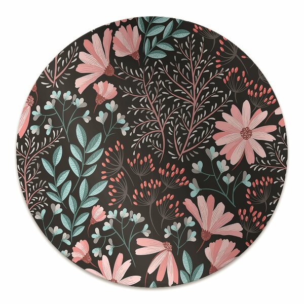 Golvskydd kontorsstol Vintage blommor