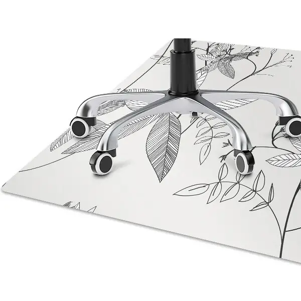 Golvskydd kontorsstol Doodle blommor
