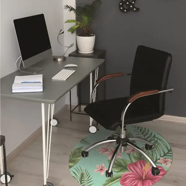 Golvskydd kontorsstol Blommor