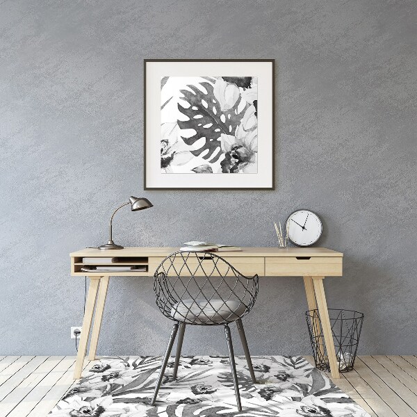 Golvskydd kontorsstol Blad och blommor