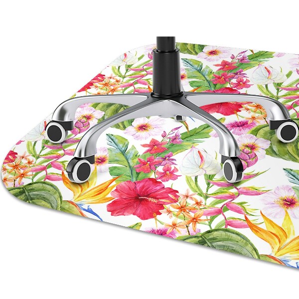Golvskydd kontorsstol Exotisk hibiskus