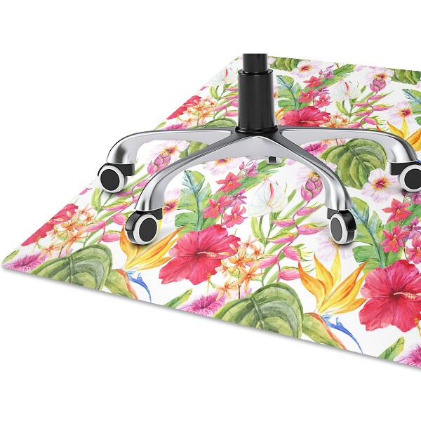 Golvskydd kontorsstol Exotisk hibiskus