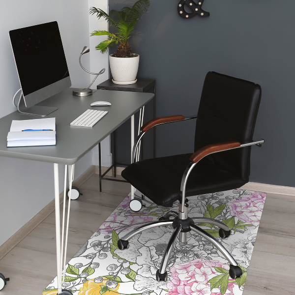 Golvskydd kontorsstol Fåglar