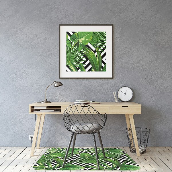 Golvskydd kontorsstol Geometriska blad