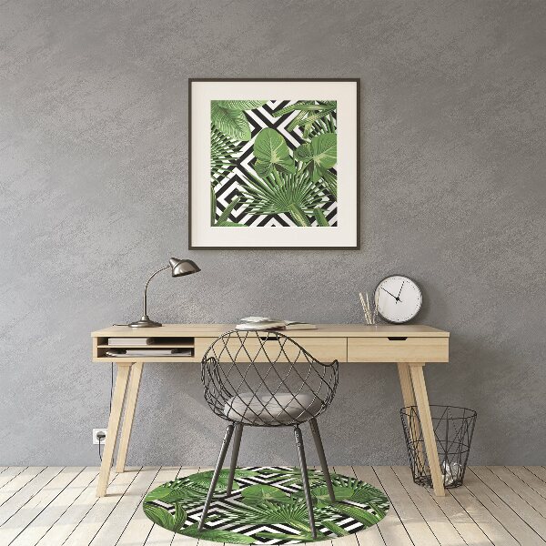 Golvskydd kontorsstol Geometriska blad
