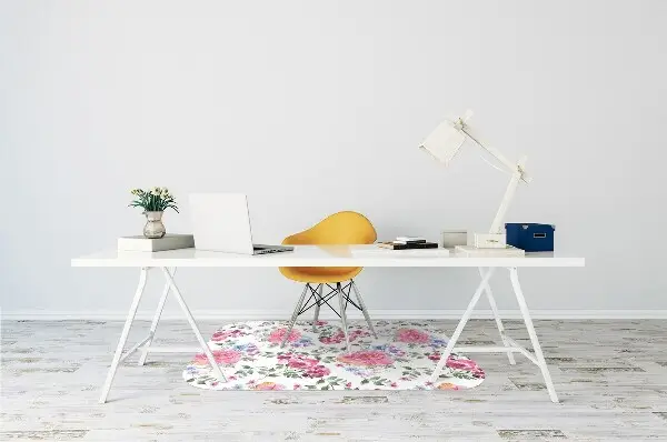 Golvskydd kontorsstol Rosor vintage stil