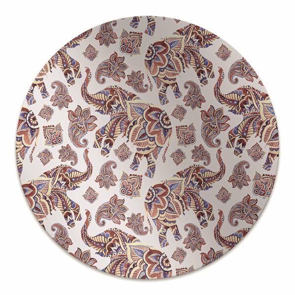 Matta under kontorsstol Paisley elefant