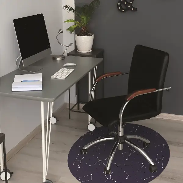 Matta under kontorsstol Konstellation