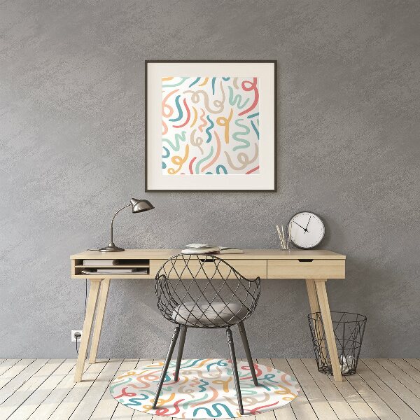 Matta under kontorsstol Kalligrafi