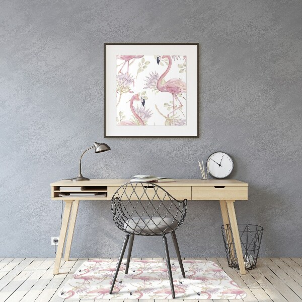 Matta under kontorsstol Flamingos