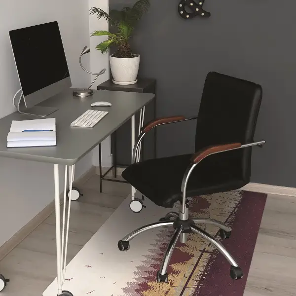 Matta under kontorsstol Höstskog