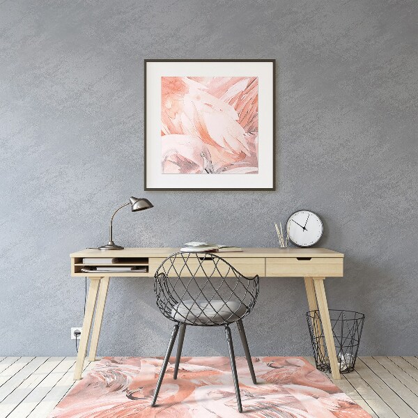 Matta under kontorsstol Flamingos