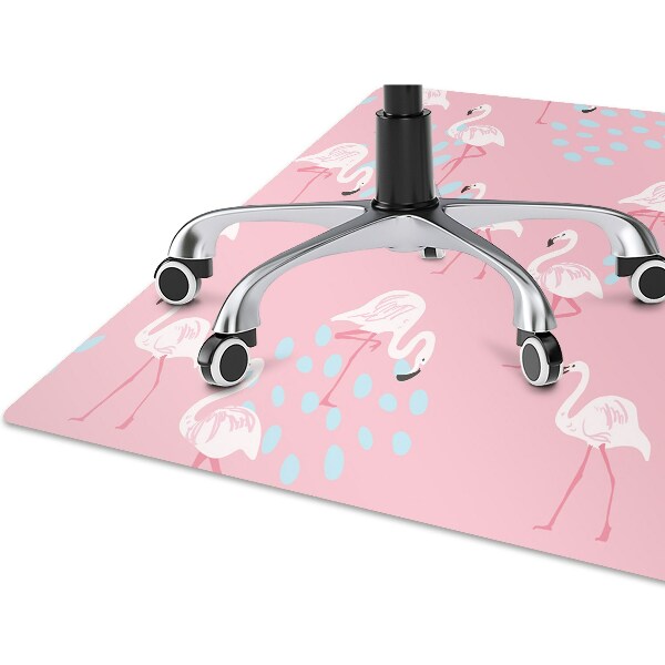 Matta under kontorsstol Flamingos