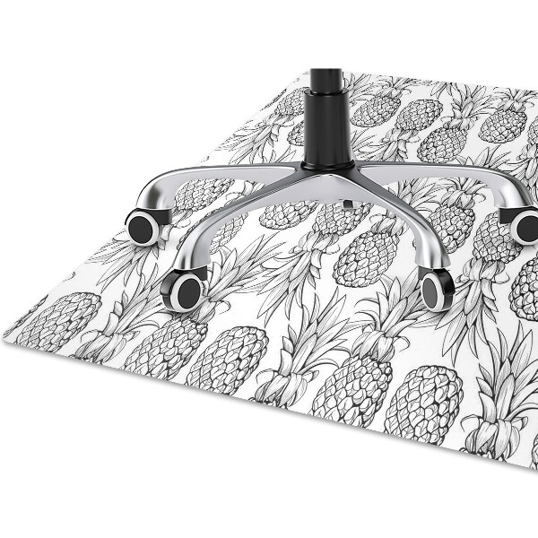 Matta under kontorsstol Ananas