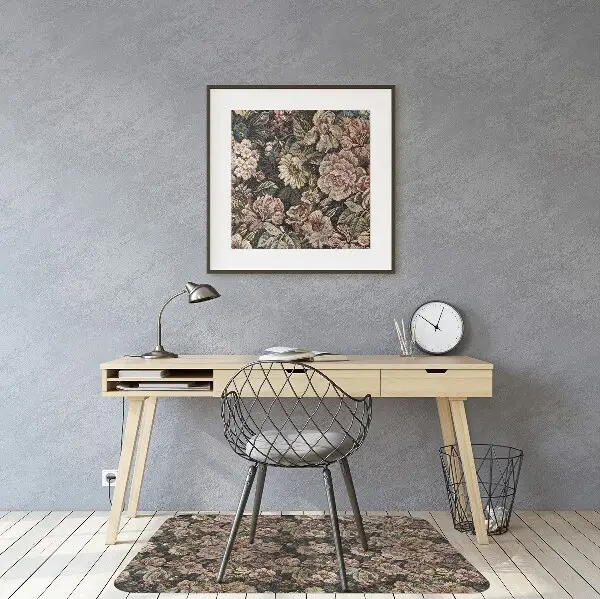 Matta kontorsstol Vävda blommor