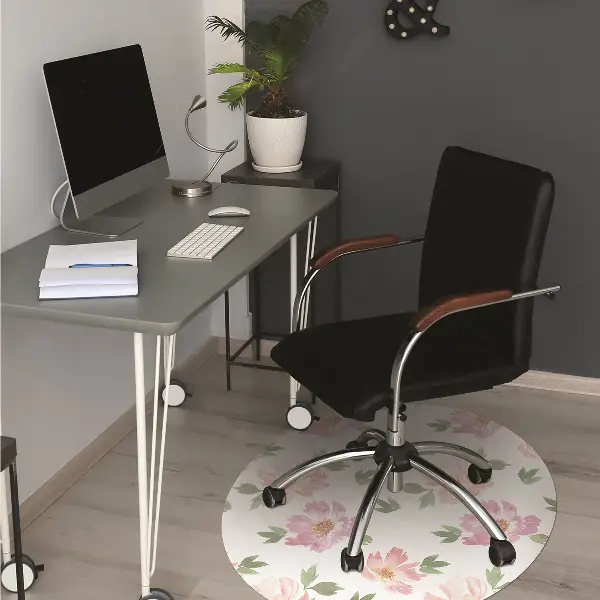 Matta kontorsstol Akvarellblommor