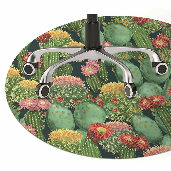 Matta kontorsstol Blommande kaktus