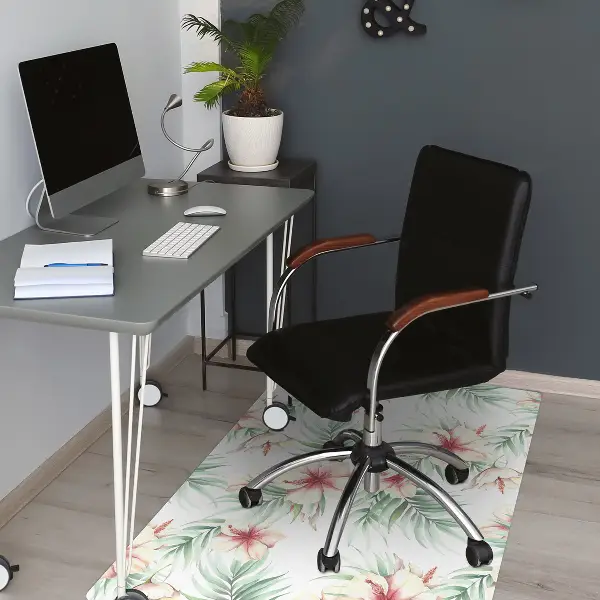 Matta kontorsstol Hawaiian blommor