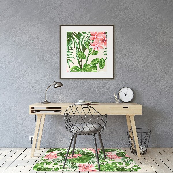 Matta kontorsstol Hawaii blommor