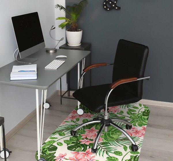 Matta kontorsstol Hawaii blommor