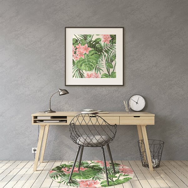 Matta kontorsstol Hawaii blommor
