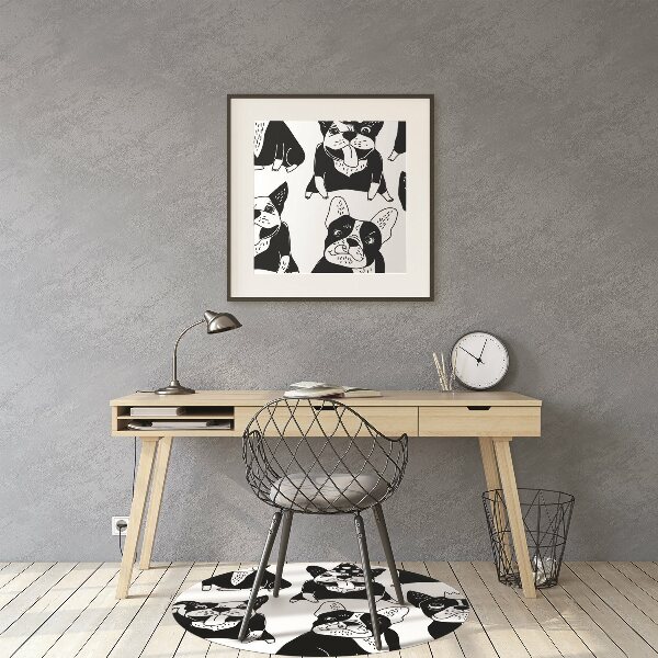 Matta kontorsstol Glada hundar