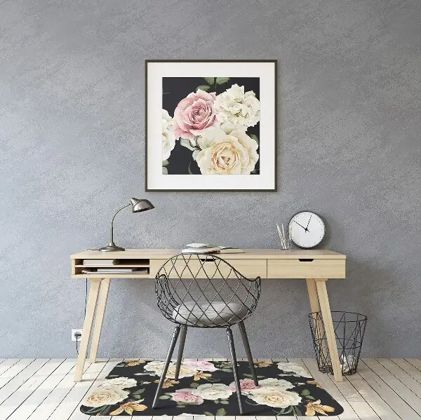 Matta kontorsstol Vintage rosor