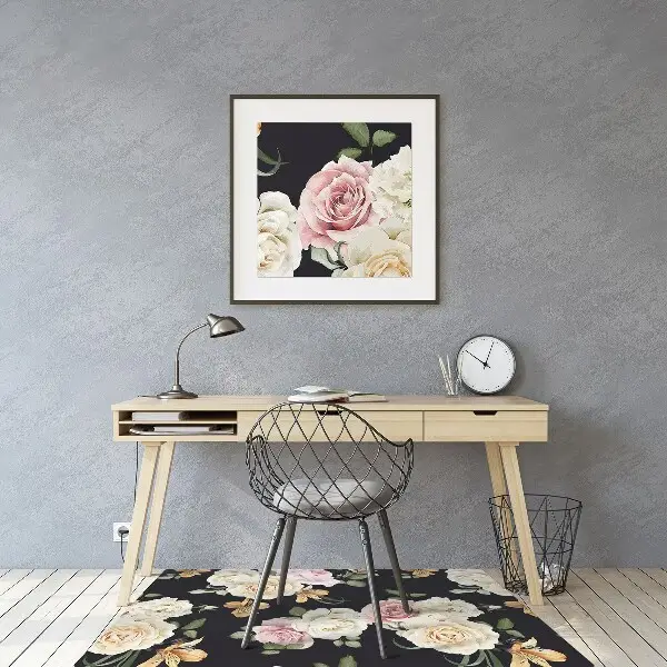 Matta kontorsstol Vintage rosor