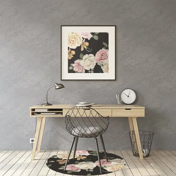 Matta kontorsstol Vintage rosor