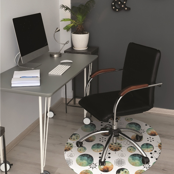 Kontorsstol matta Galaktiskt mönster