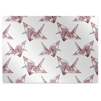 Kontorsstol matta Origamifåglar
