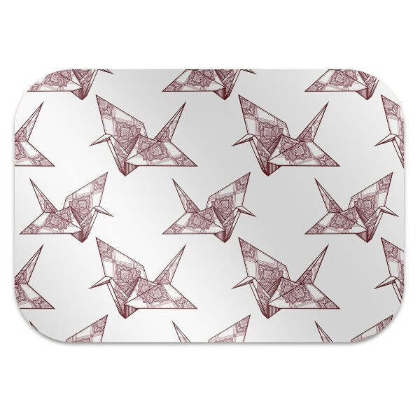 Kontorsstol matta Origamifåglar