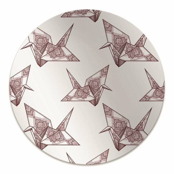 Kontorsstol matta Origamifåglar