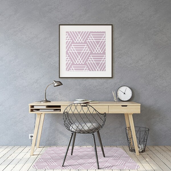 Kontorsstol matta Rosa trianglar