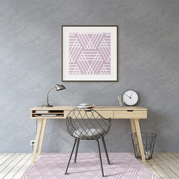 Kontorsstol matta Rosa trianglar