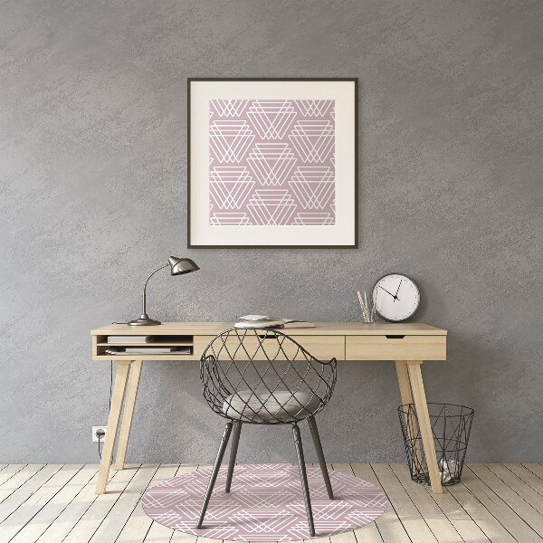 Kontorsstol matta Rosa trianglar